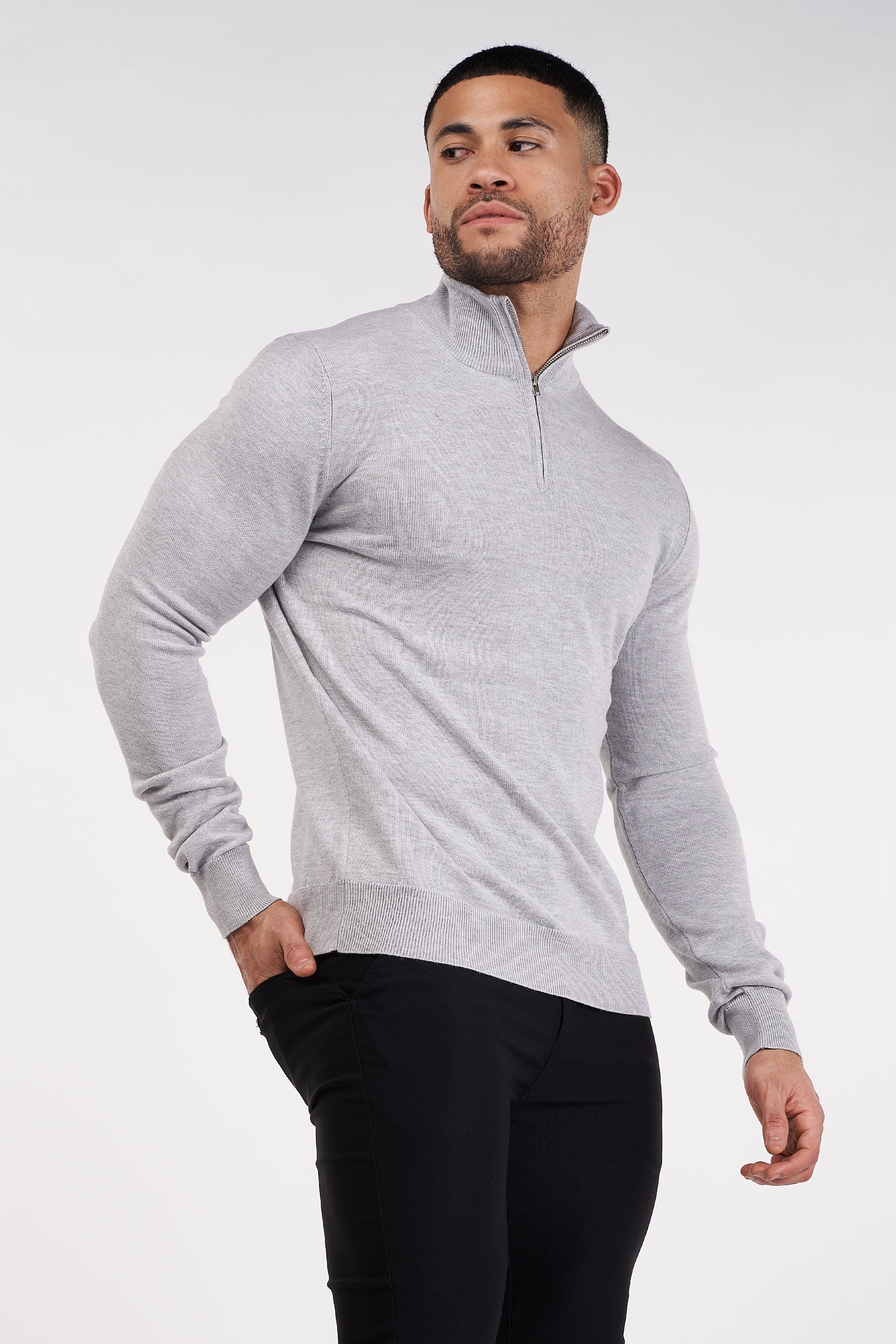 Oryzonwear High Neck Merino Knit Sweater