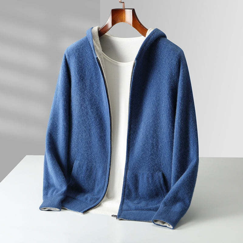 CYRUS REVERSIBLE CASHMERE HOODIE