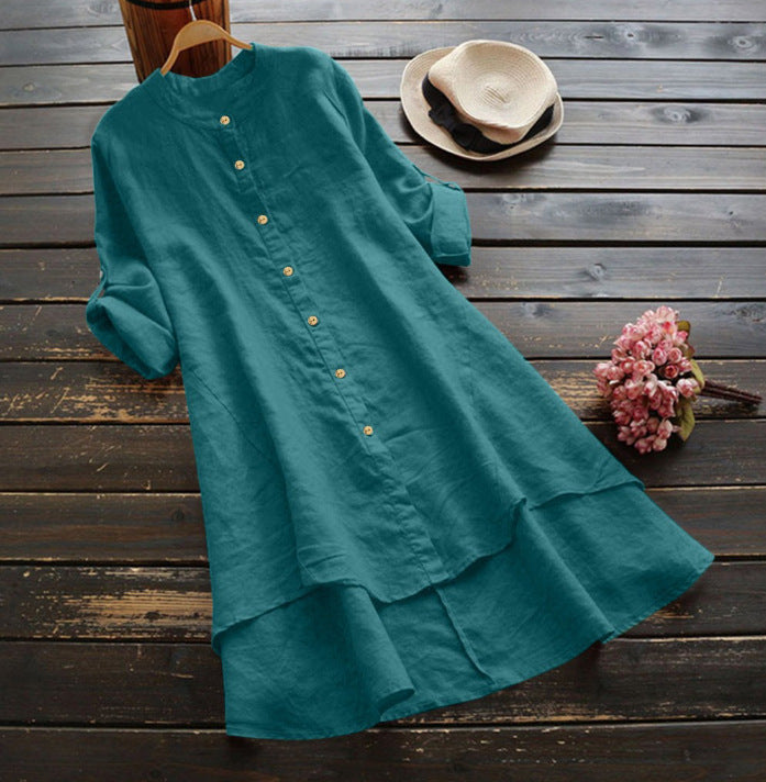 Della Linen Button Shirt