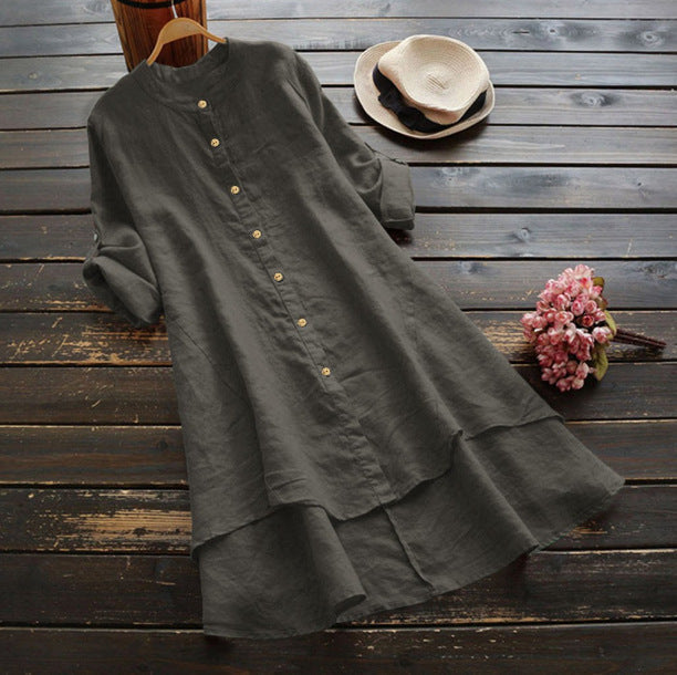 Della Linen Button Shirt