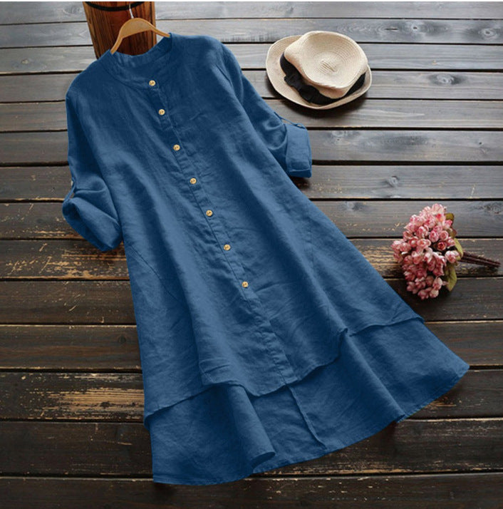 Della Linen Button Shirt