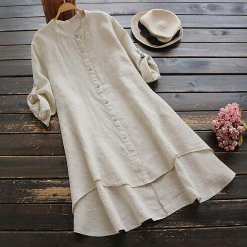 Della Linen Button Shirt