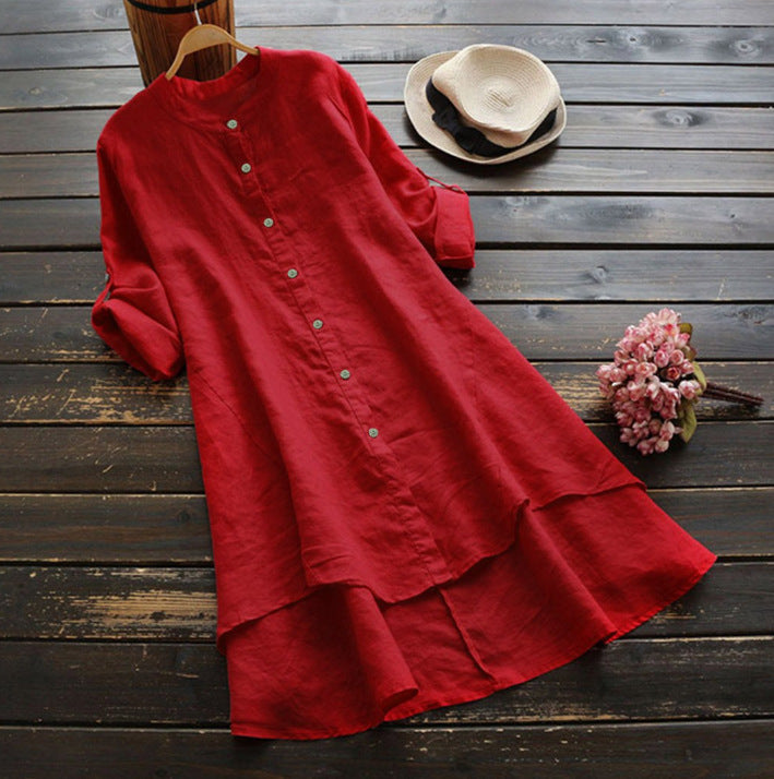Della Linen Button Shirt