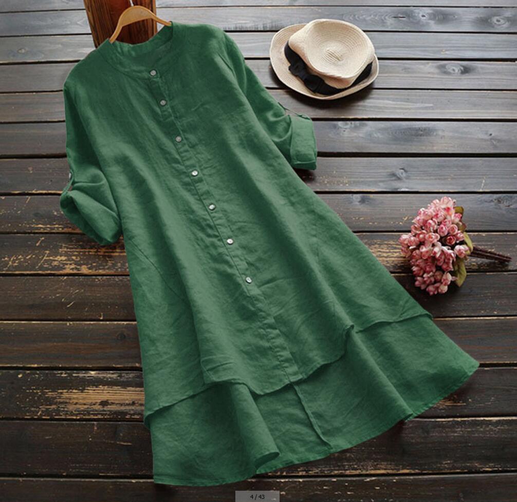 Della Linen Button Shirt