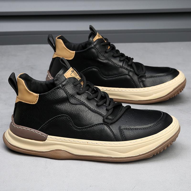 ALBERTI LEATHER TRAINERS