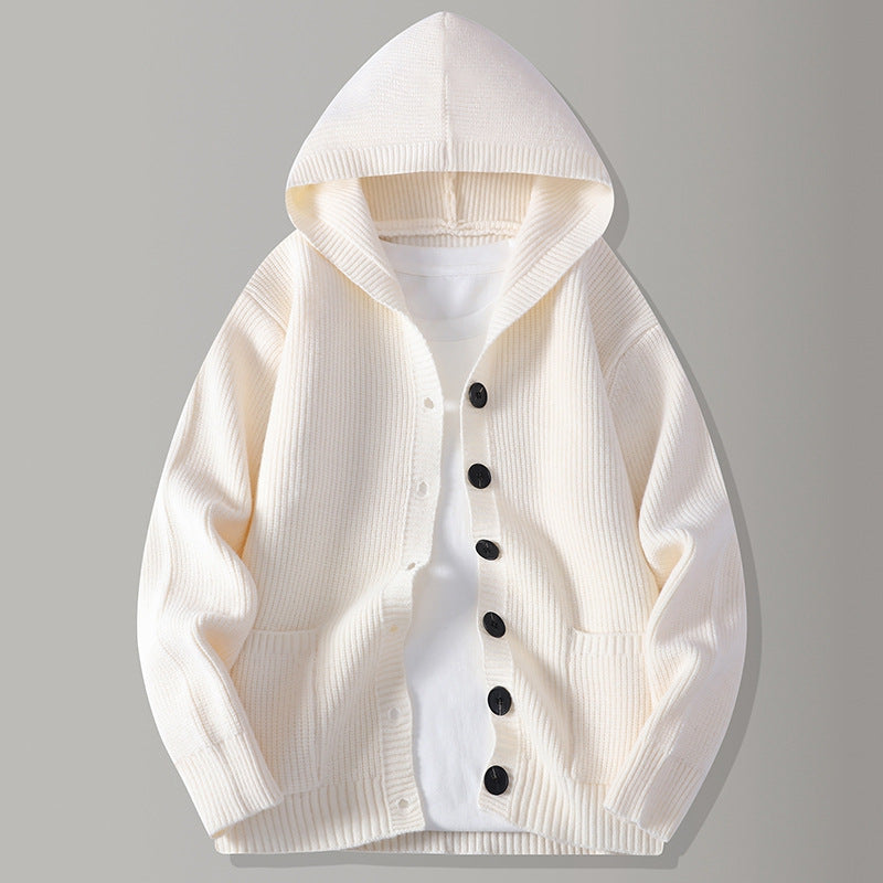 STIRLING HOODED KNIT CARDIGAN