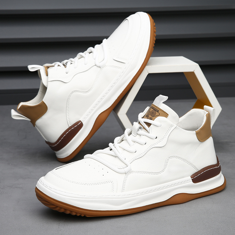 ALBERTI LEATHER TRAINERS