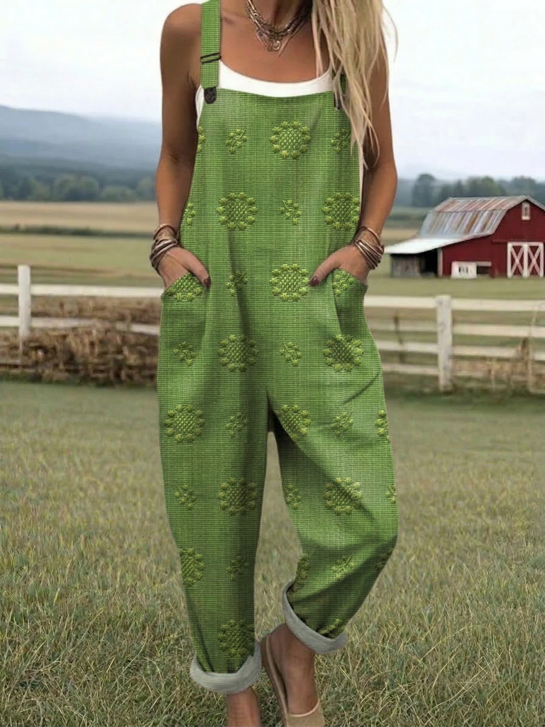 Cole Printed Wide-Leg Jumpsuit