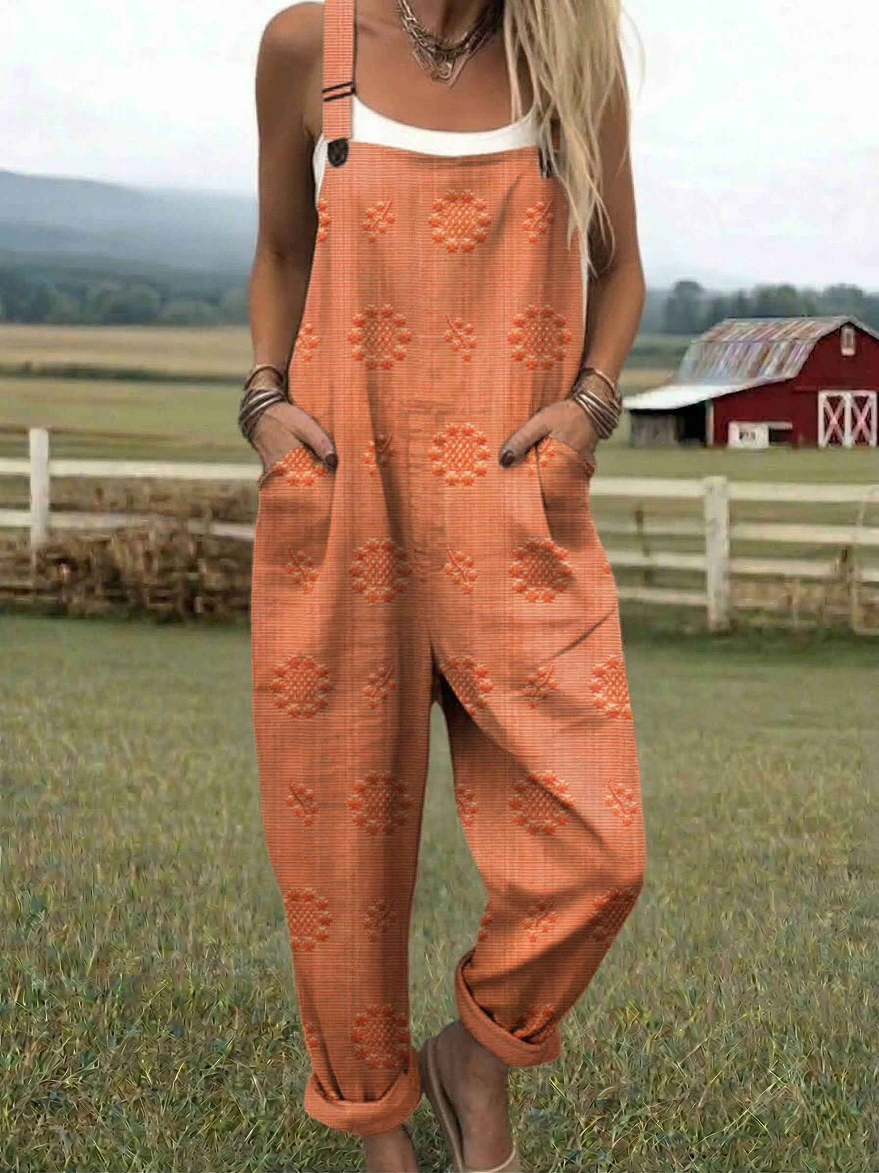 Cole Printed Wide-Leg Jumpsuit