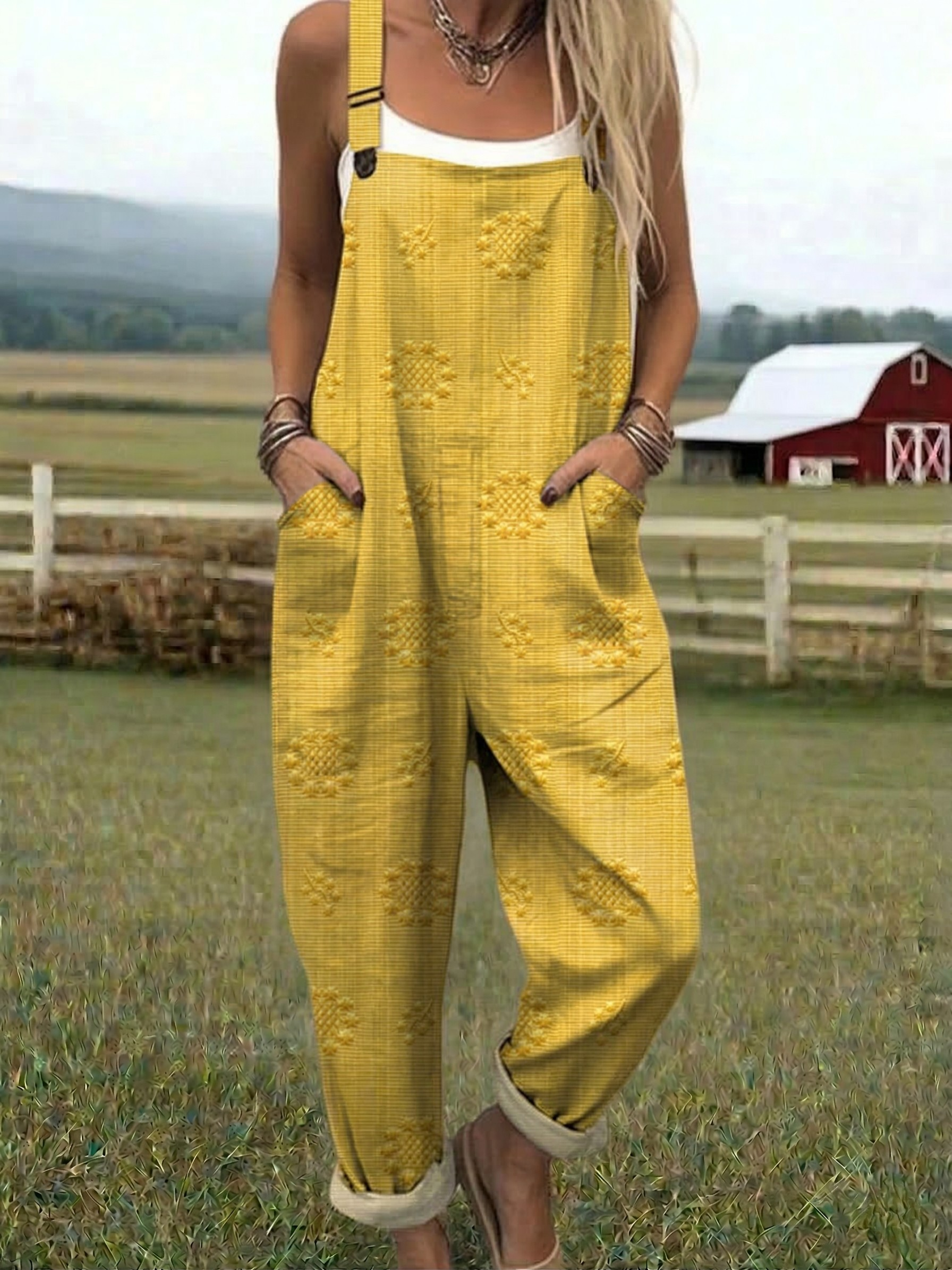 Cole Printed Wide-Leg Jumpsuit