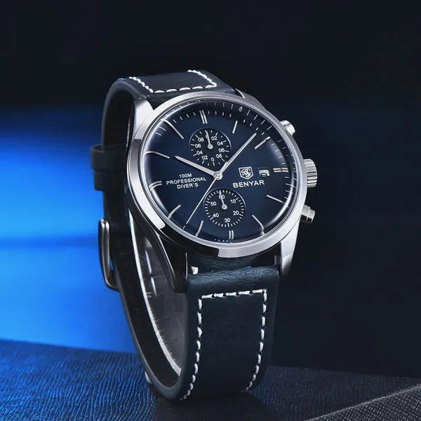 Poedagar Majestic Men's Watch | Majestic Leather Strap