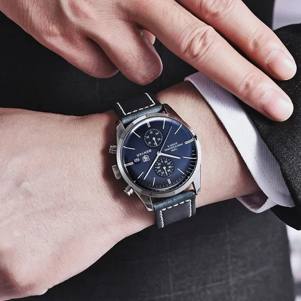 Poedagar Majestic Men's Watch | Majestic Leather Strap