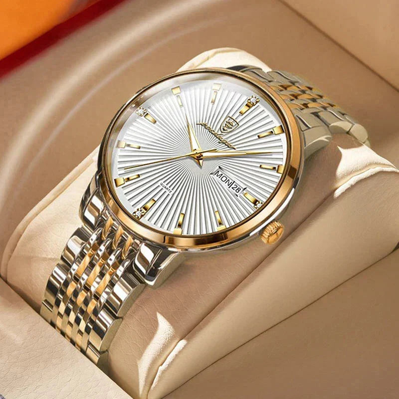 Poedagar Tempus Men's Watch | Steel Bracelet