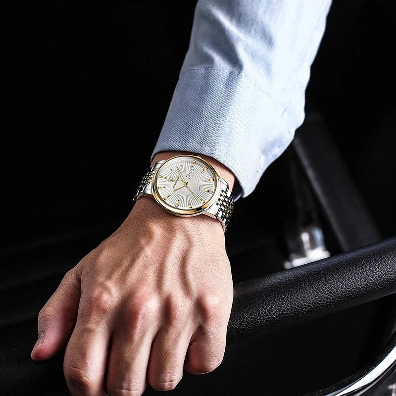 Poedagar Tempus Men's Watch | Steel Bracelet