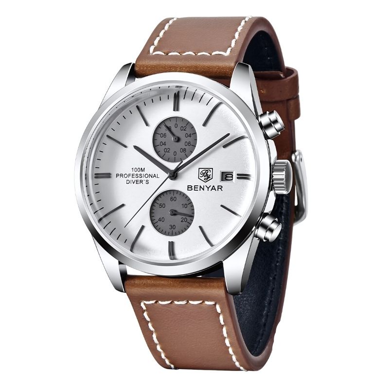 Poedagar Majestic Men's Watch | Majestic Leather Strap