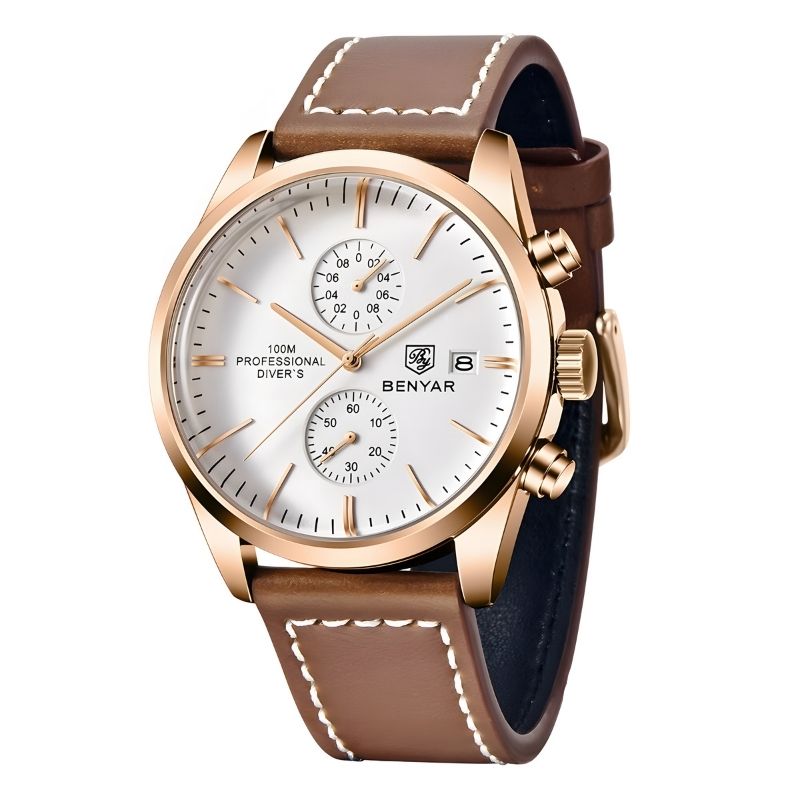 Poedagar Majestic Men's Watch | Majestic Leather Strap