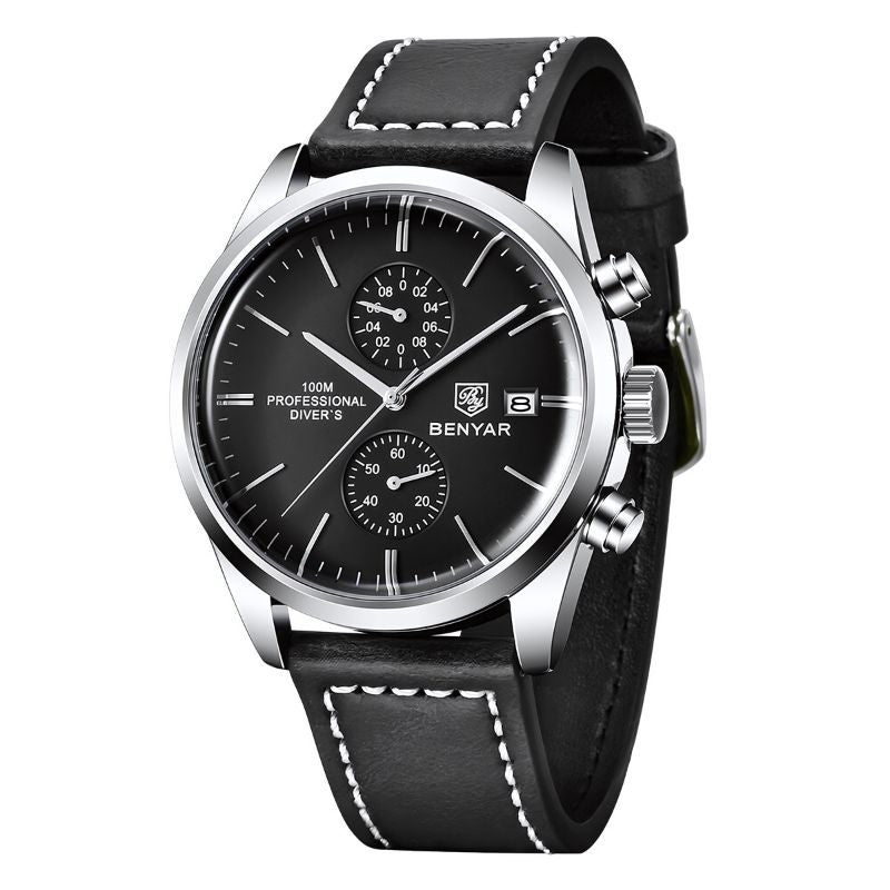 Poedagar Majestic Men's Watch | Majestic Leather Strap