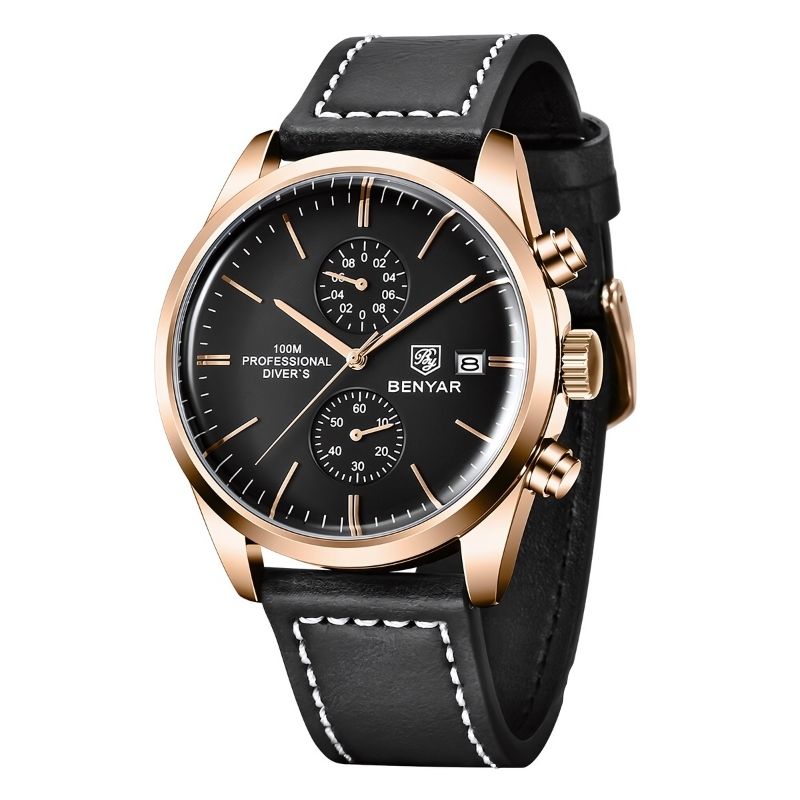 Poedagar Majestic Men's Watch | Majestic Leather Strap