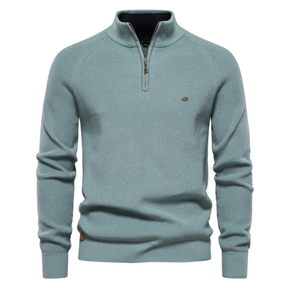 Quarter-Zip Men’s Cotton Jumper