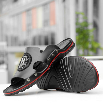 Legitimate Leather Slip-On Sandals