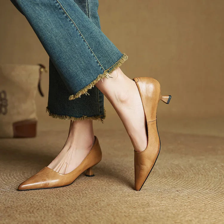 Hartley Leather Heels