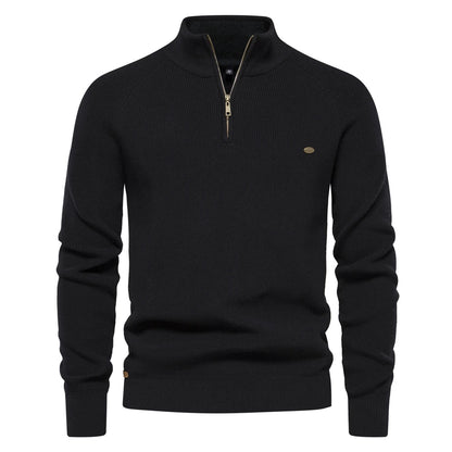 Quarter-Zip Men’s Cotton Jumper