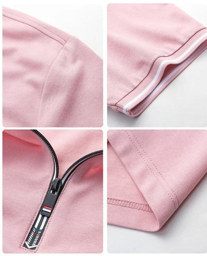 Zíper Men’s Polo Shirt