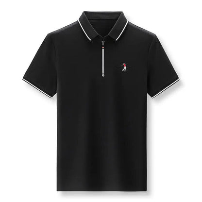 Zíper Men’s Polo Shirt