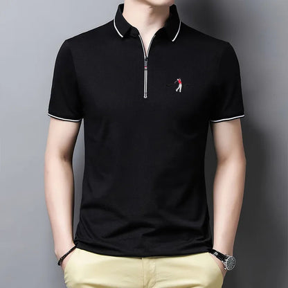 Zíper Men’s Polo Shirt