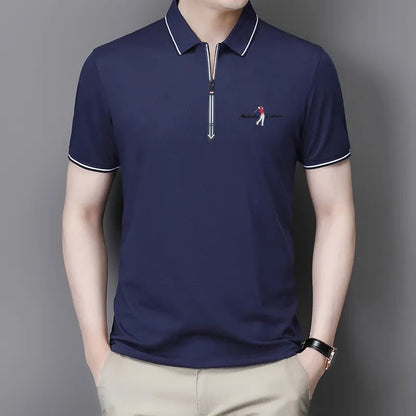 Zíper Men’s Polo Shirt