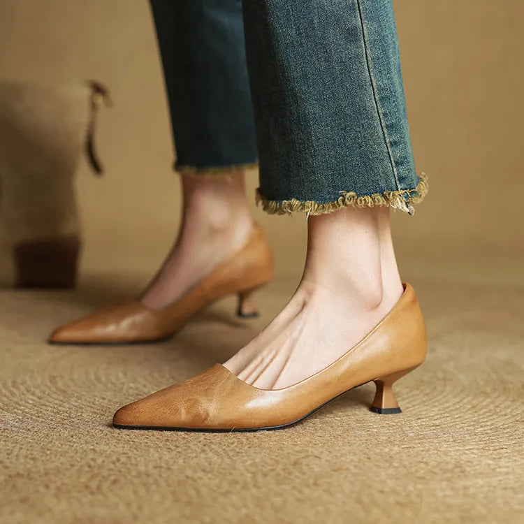 Hartley Leather Heels
