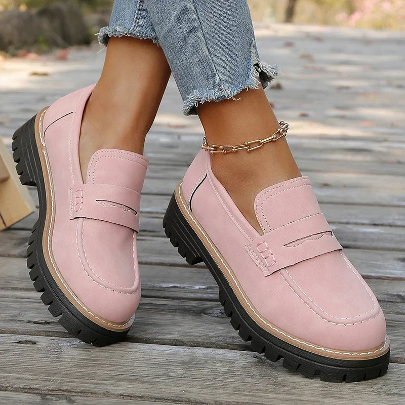 Bromley Suede Platform Loafers