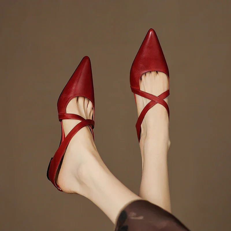 Goldie Leather Mules