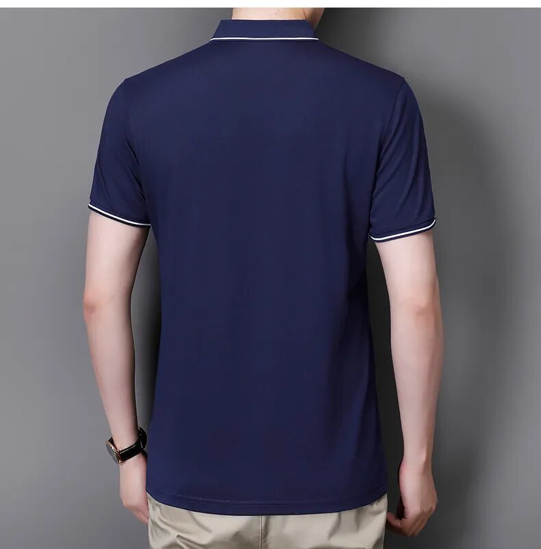 Zíper Men’s Polo Shirt