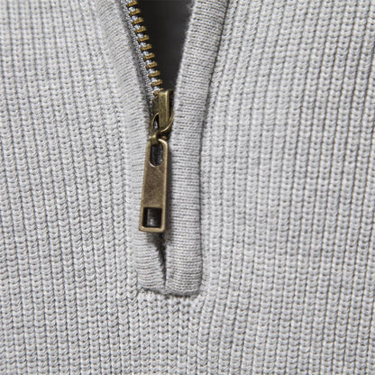 Quarter-Zip Men’s Cotton Jumper
