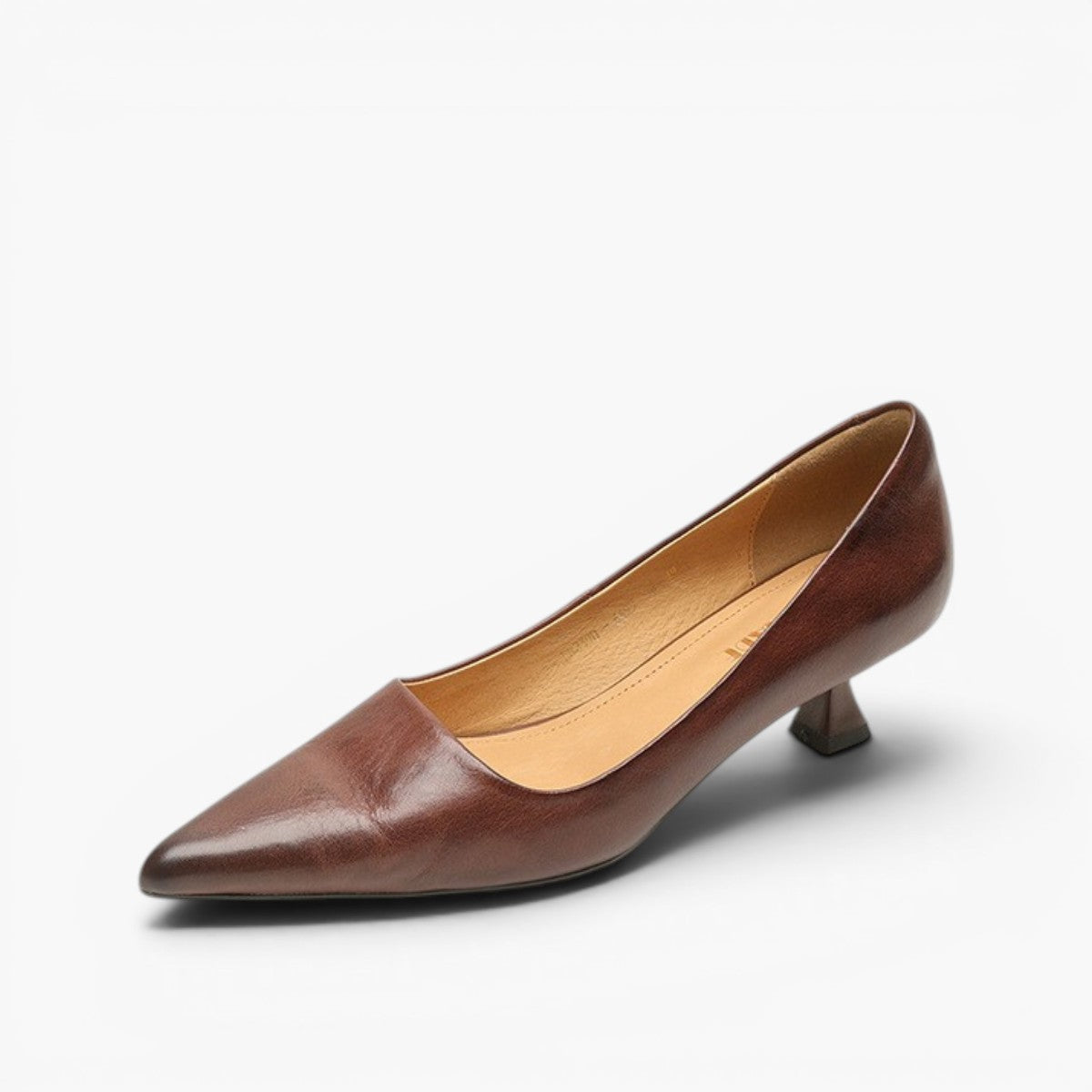 Noah Sculpted Leather Heels