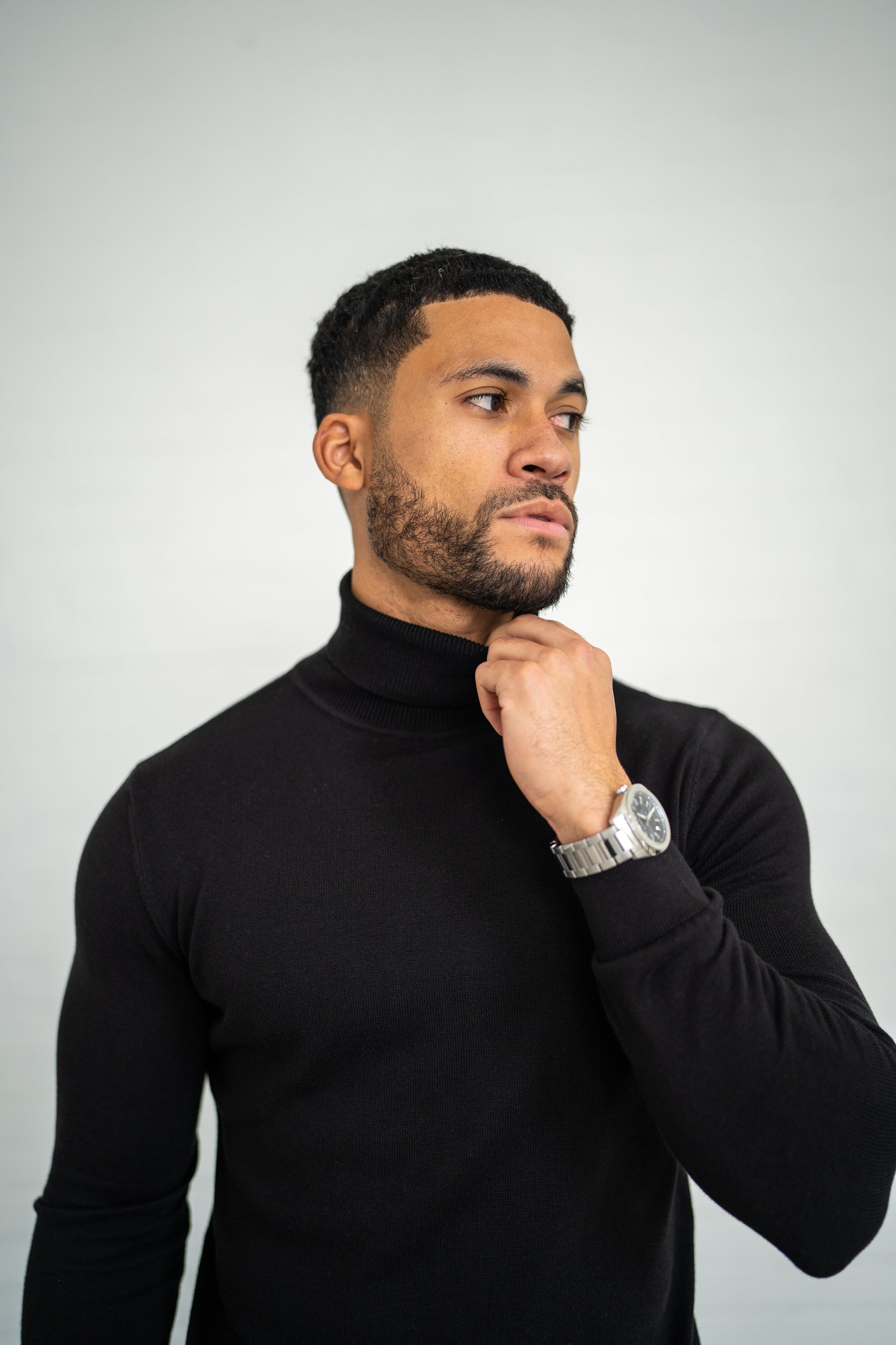 Oryzonwear Men's Black Sweater