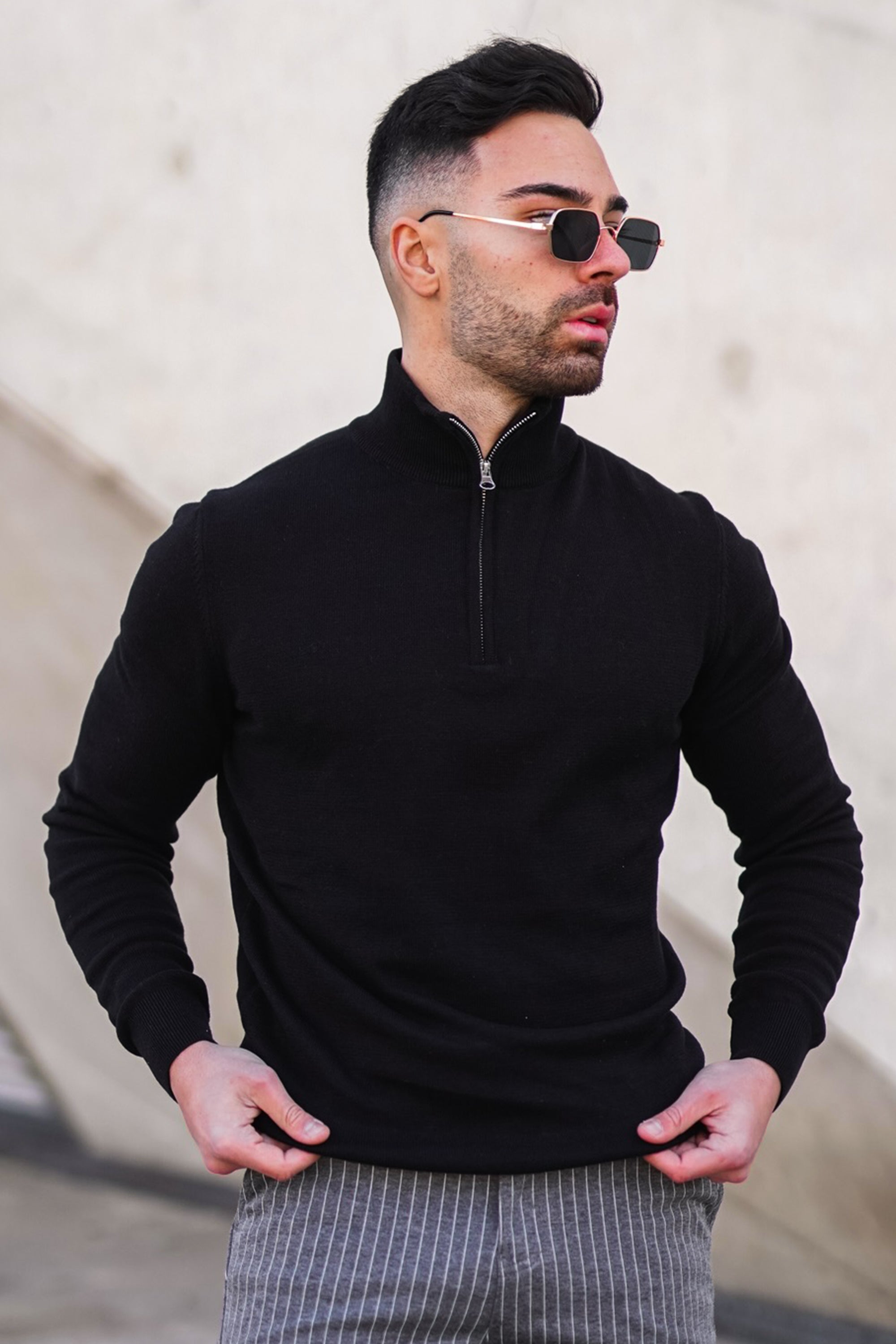 Santorini Oryzonwear Men's Sweater Black