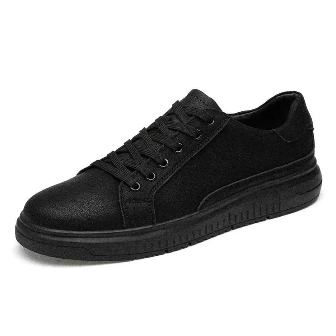 Men’s Oryzonwear Black Leather Sneaker