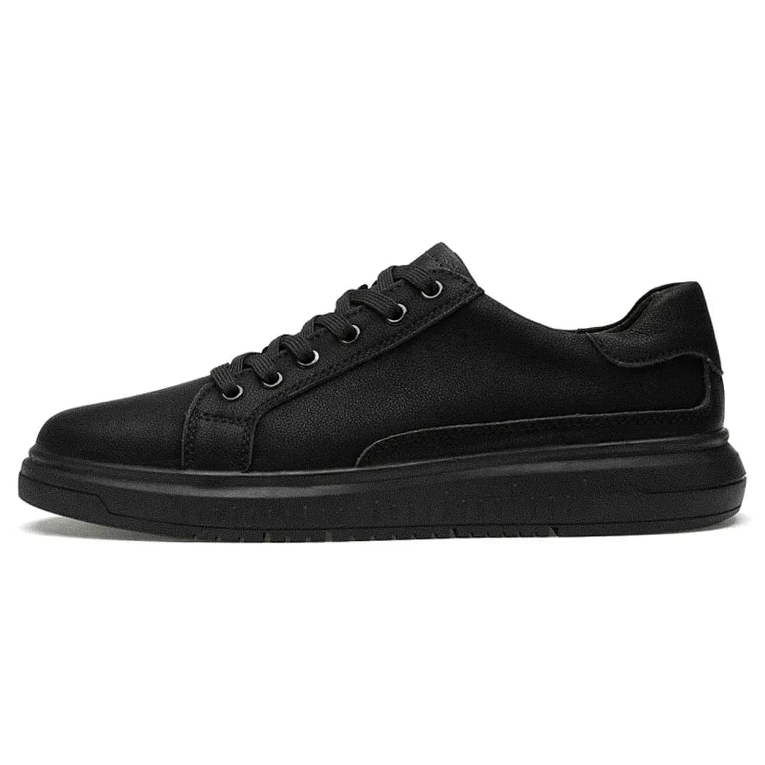 Men’s Oryzonwear Black Leather Sneaker
