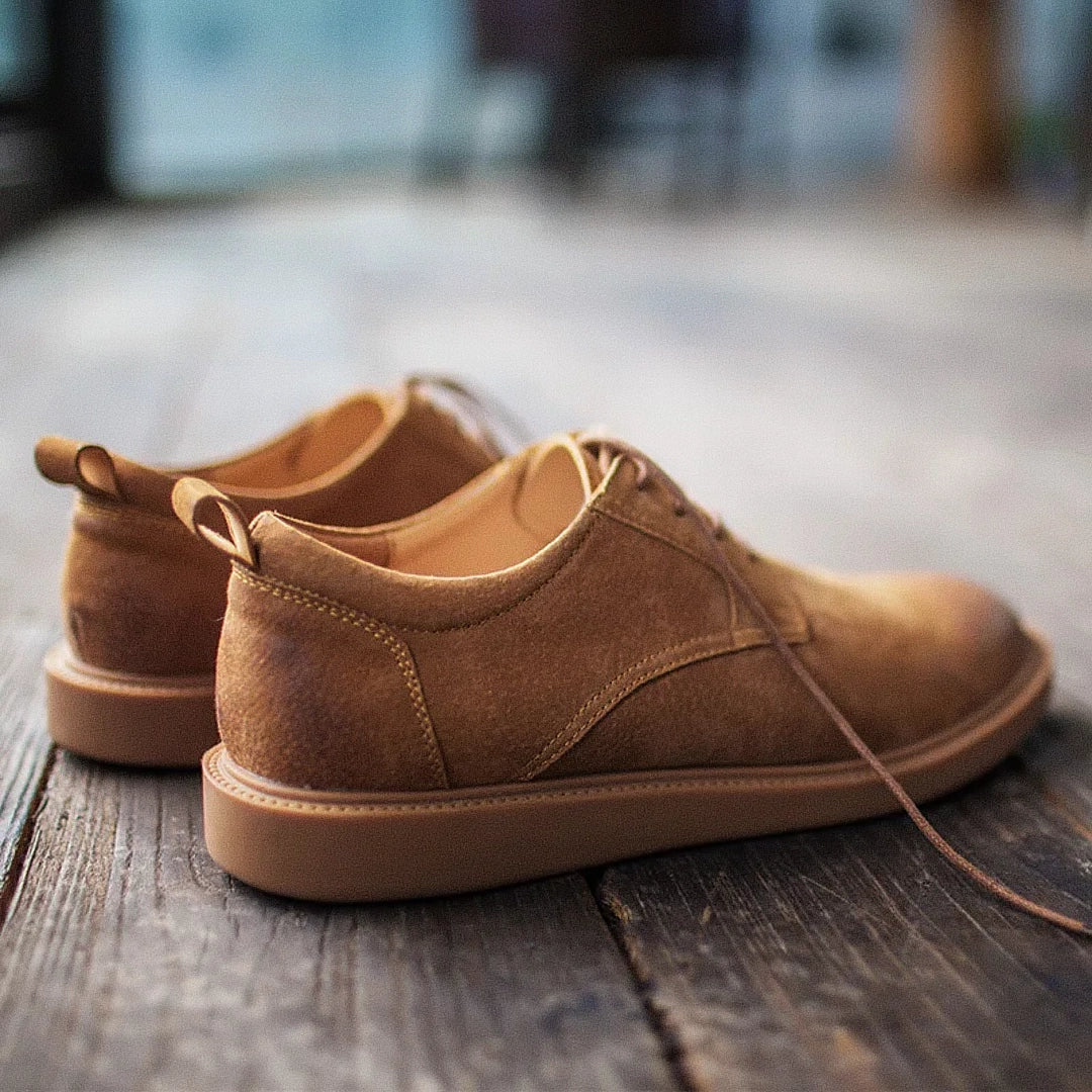 Oryzonwear Men's Suede Sneakers