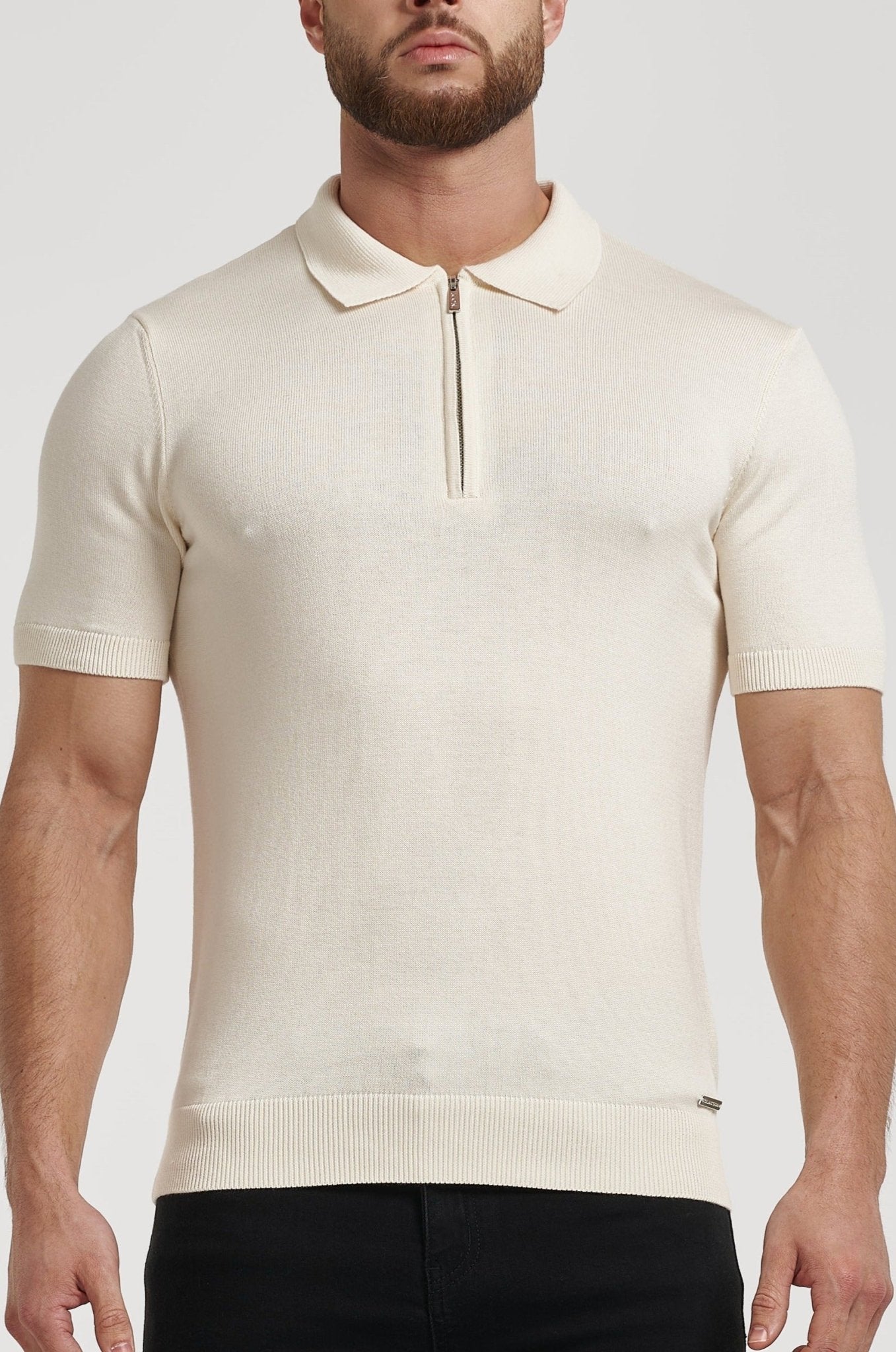 Pima Oryzonwear Zip Polo Shirt
