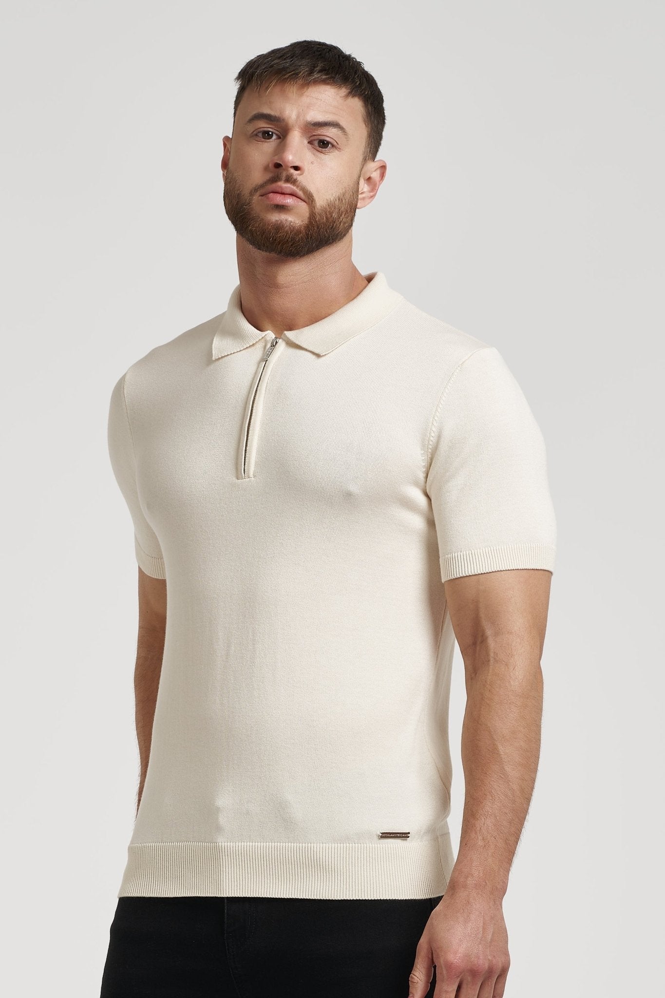 Pima Oryzonwear Zip Polo Shirt
