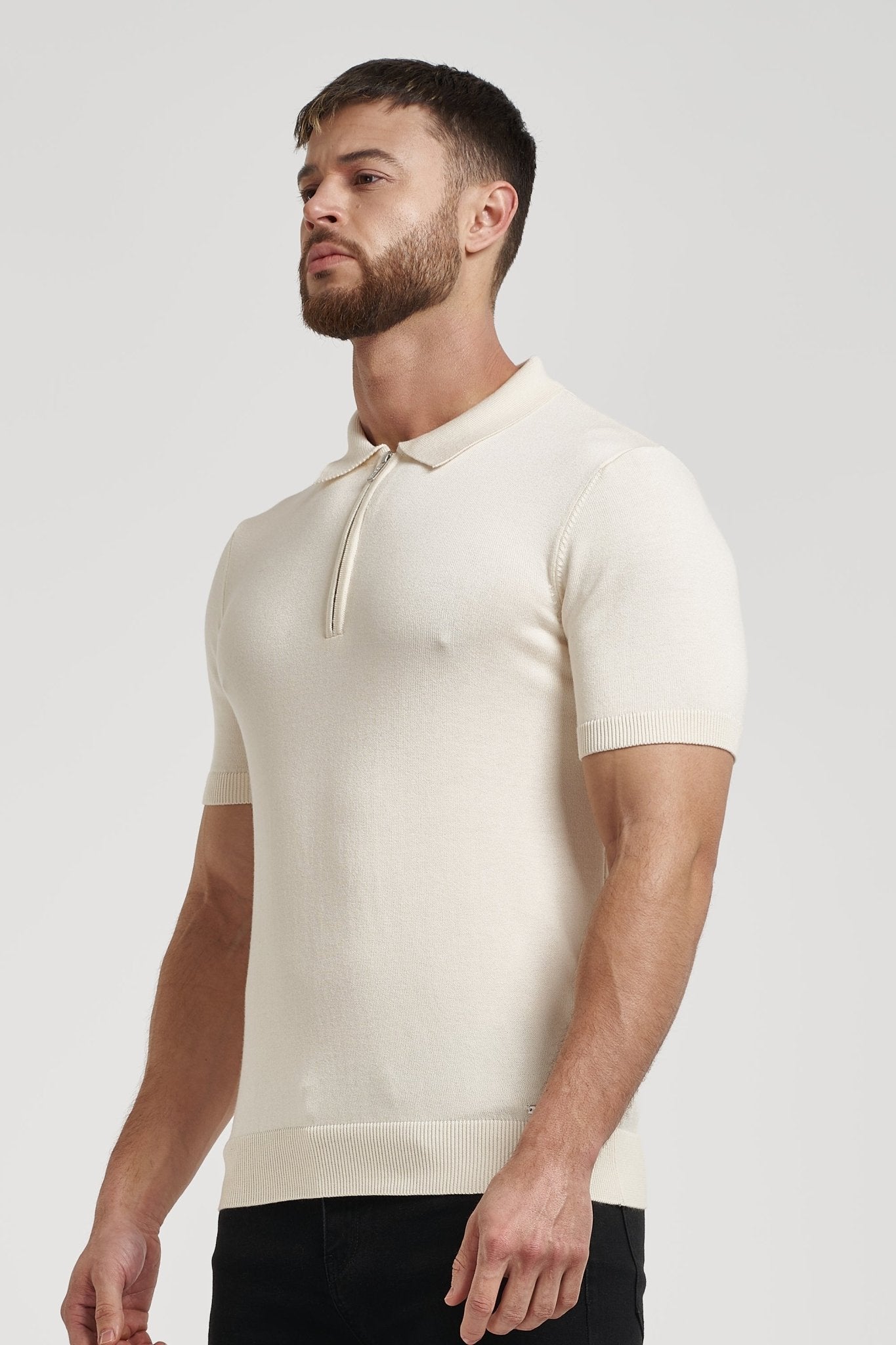 Pima Oryzonwear Zip Polo Shirt