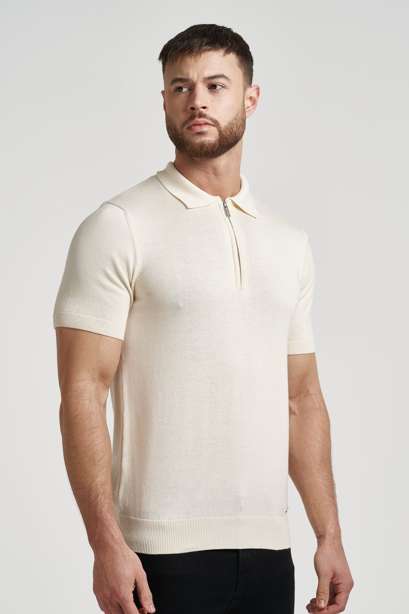 Pima Oryzonwear Zip Polo Shirt