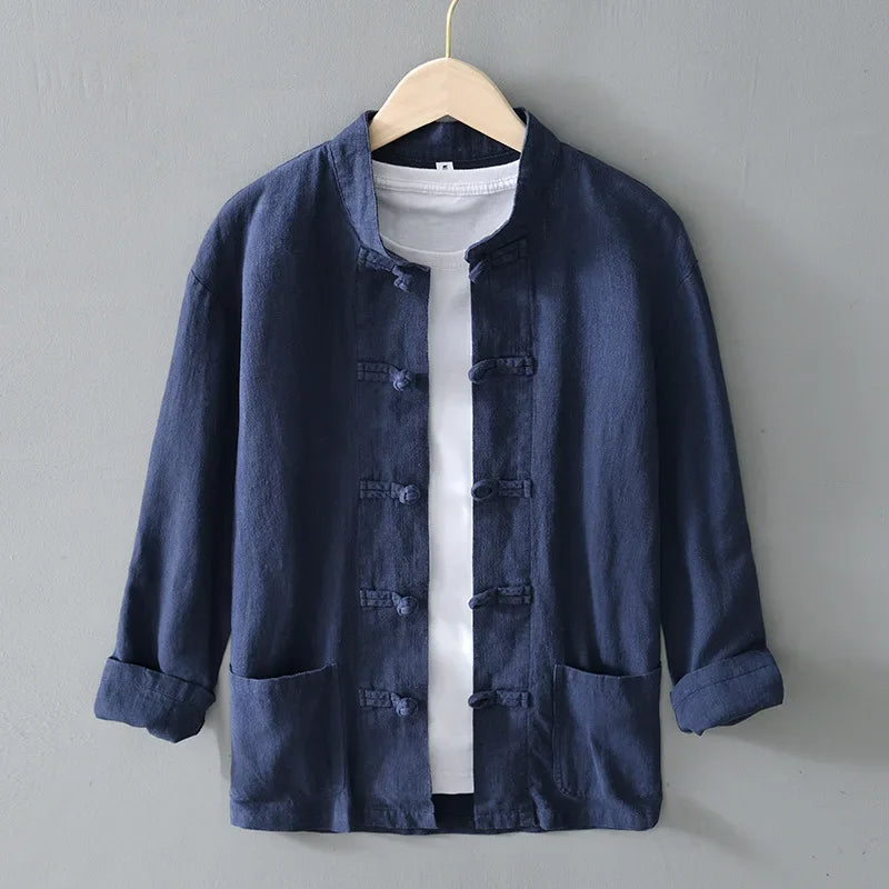 Ellis Mandarin Collar Shirt