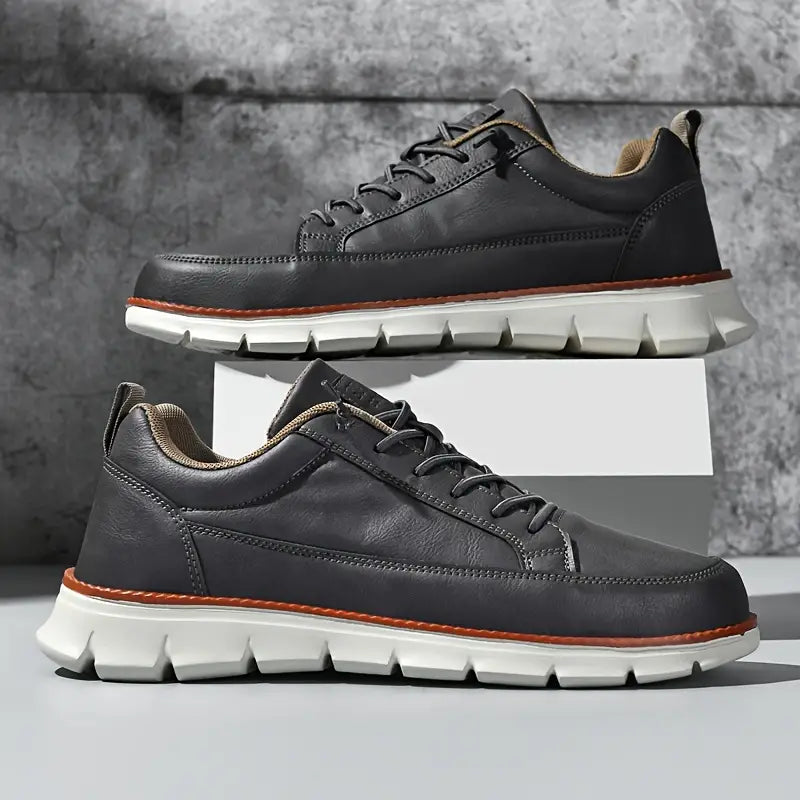 Leo Crafted Leather Trainers