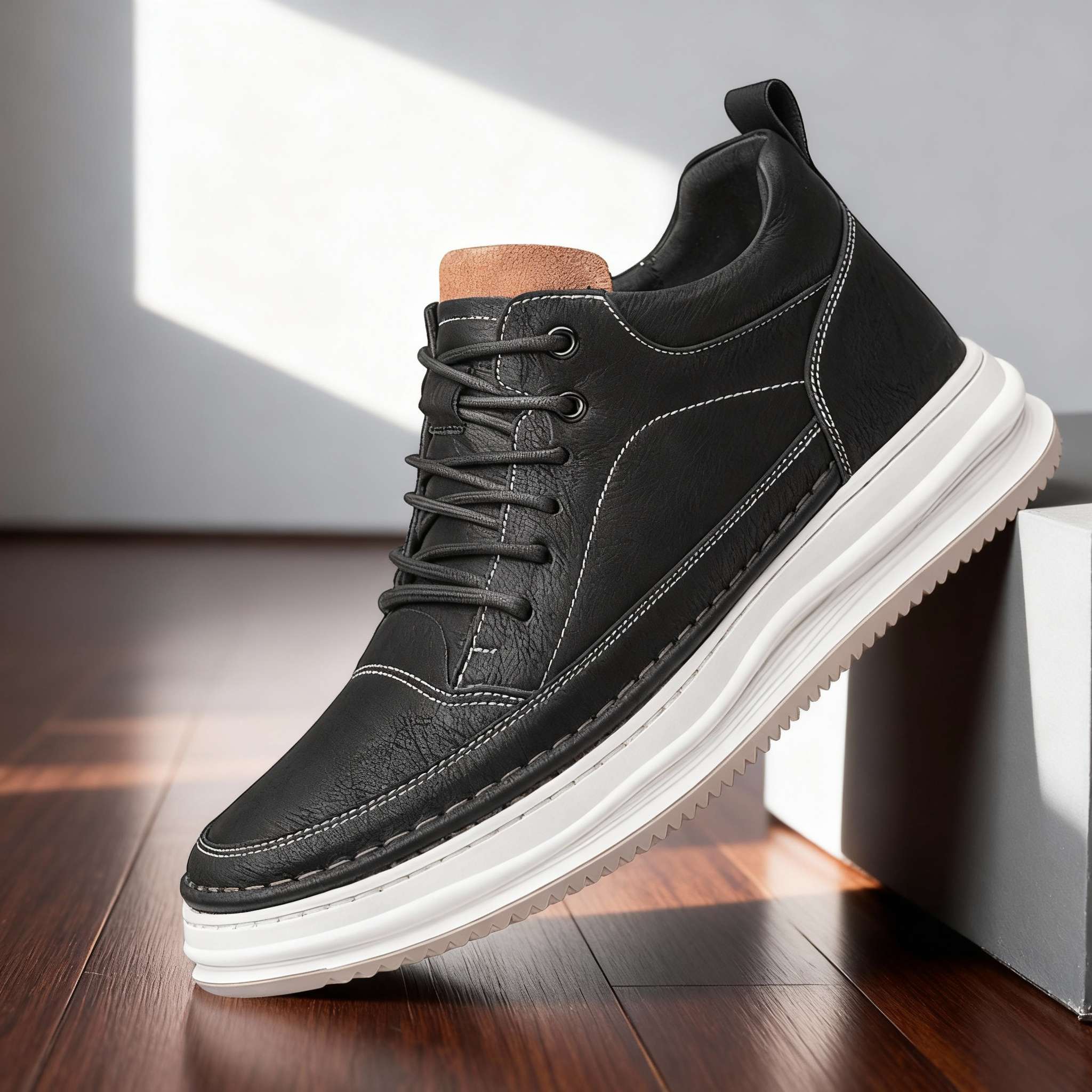 Zane Leather Trainers