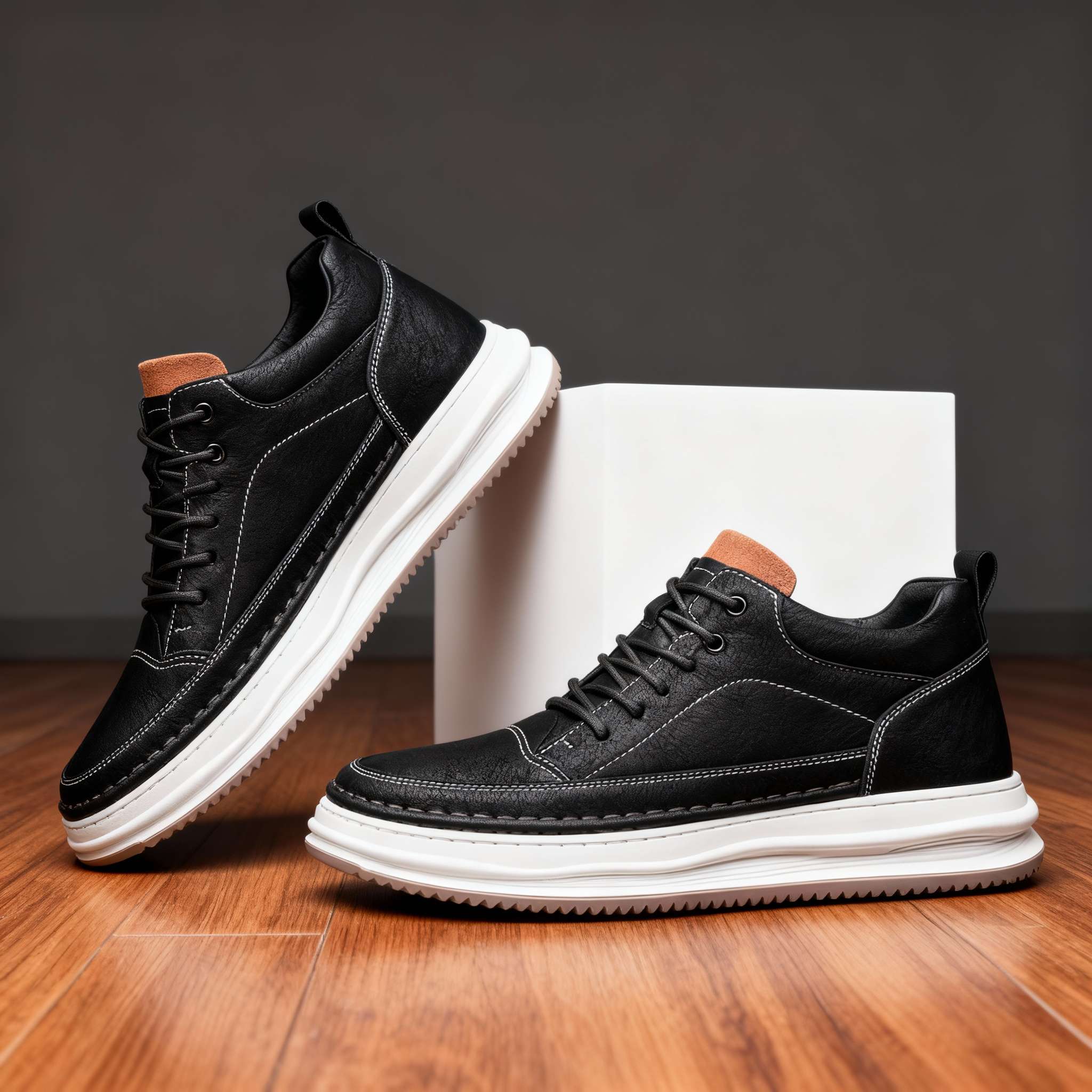 HENRY BLAKE LEATHER SNEAKERS