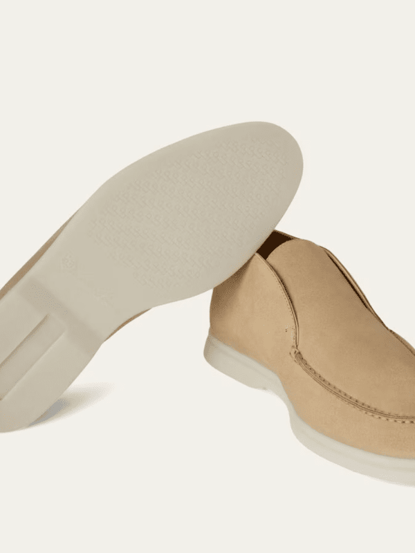 Elegance Oryzonwear Men's Suede Loafer Beige